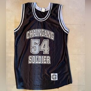 Vintage 2004 WWE John Cena Chaingang Soldier Authentic Jersey